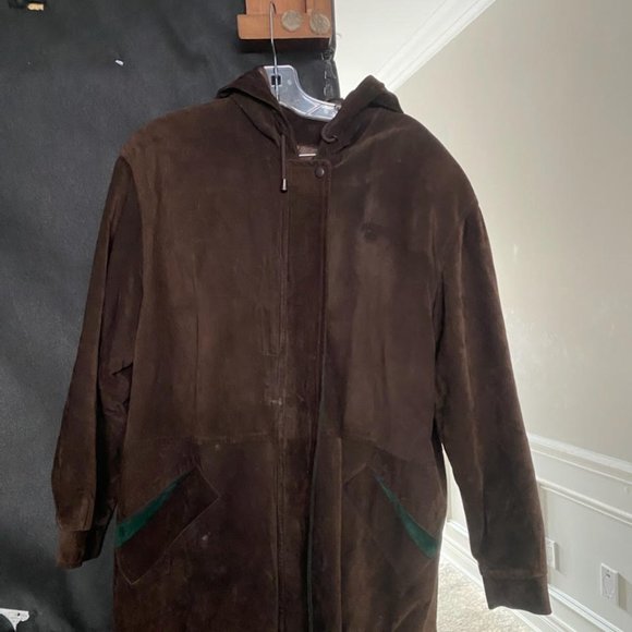 DANIER LADIES  SUEDE JACKET WITH HOOD. - Picture 1 of 5